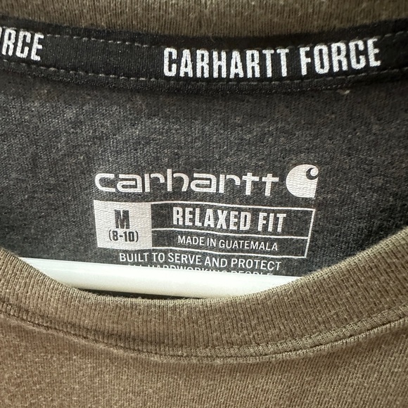 Carhartt Forge relaxed fit Olive green tee shirt size medium - Picture 2 of 3